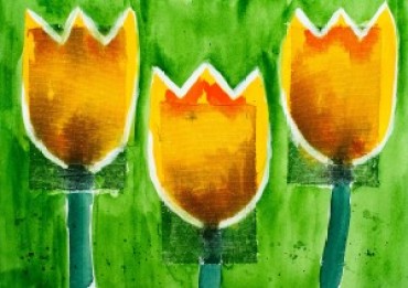 3 Tulpen ( (gerahmt; 60x50 cm, Fr. 350.-)